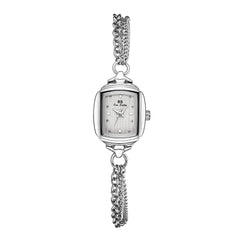 "שעון יד יוקרתי לנשים עם רצועת מתכת בעיצוב רטרו"