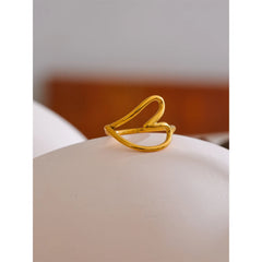 Hollow Heart Minimalist Ring, 18K Gold Plated | Simple and Elegant Stainless Steel Jewelry – Euphoria Jewels Co