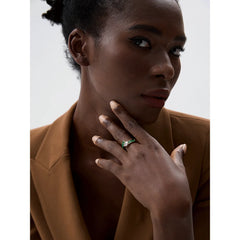 Luxurious Gold Ring with Colorful Zirconia Stones | Hypoallergenic Jewelry with 18K Gold Plating – Euphoria Jewels Co