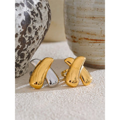Open ring with unique texture, 18k gold plated | Modern and versatile design – Euphoria Jewels Co