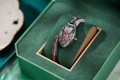 ✨ שעון קווורץ לנשים עם עיצוב נחש וצמיד ריינסטון – מתנה אופנתית לאישה 💎