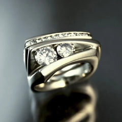 טבעת וינטאג' זירקוניה משובחת