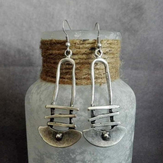 עגילים חצי עגולים בזהב