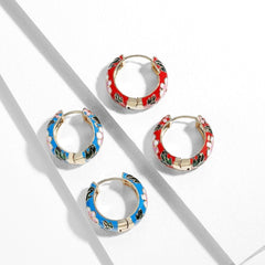 עגילי יוקרה פרחוניים