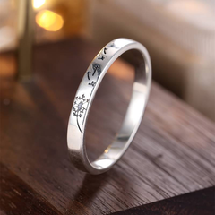 טבעת שן הארי וינטאג' מכסף