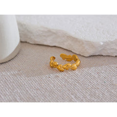 Adjustable Open Heart Ring, 18K Gold Plated | Romantic Chic Everyday Jewelry – Euphoria Jewels Co