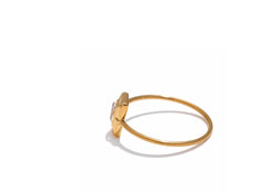 Thin square ring with zirconia, 18K gold plated | Chic and delicate stainless steel jewelry – Euphoria Jewels Co