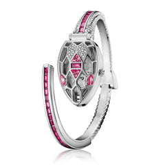 ✨ שעון קווורץ לנשים עם עיצוב נחש וצמיד ריינסטון – מתנה אופנתית לאישה 💎