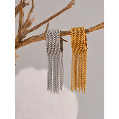 טבעת שרשרת עם גדיל מתכווננת בציפוי זהב 18 קראט | טבעת סטייטמנט אופנתית – Euphoria Jewels Co