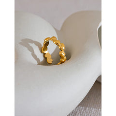 Adjustable Open Heart Ring, 18K Gold Plated | Romantic Chic Everyday Jewelry – Euphoria Jewels Co