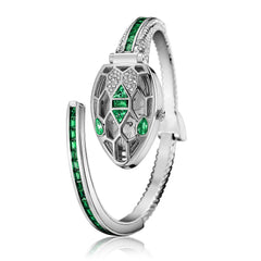 ✨ שעון קווורץ לנשים עם עיצוב נחש וצמיד ריינסטון – מתנה אופנתית לאישה 💎