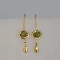 עגילי אבן זית תלויים