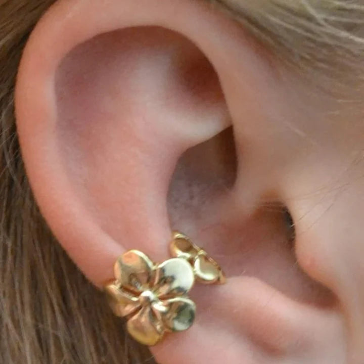 עגילי פרח בדי קריסטל