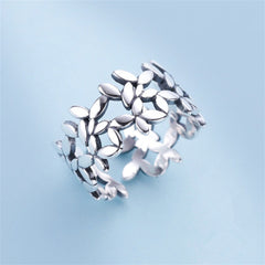 טבעת להב כסף מתכווננת